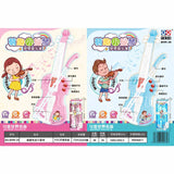 Children's toy violin set with packaging featuring cartoon characters and text.