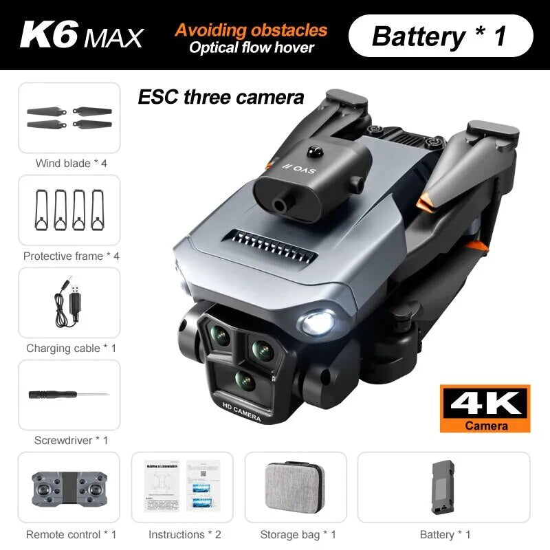 K6 MAX Triple-Camera Drone