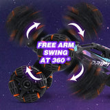 Drift car with free arm swing feature 