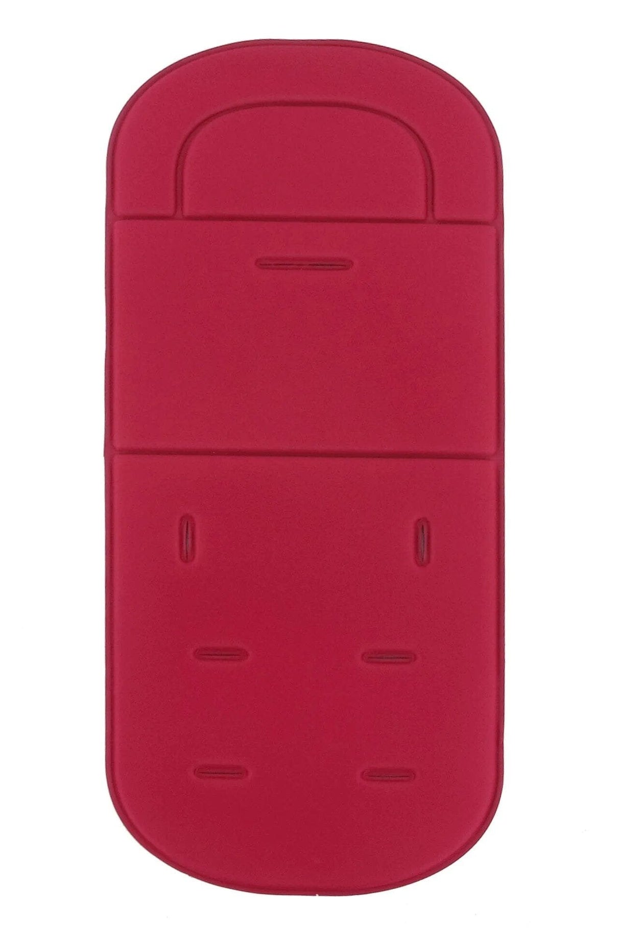 Red rectangular object with a textured surface 
