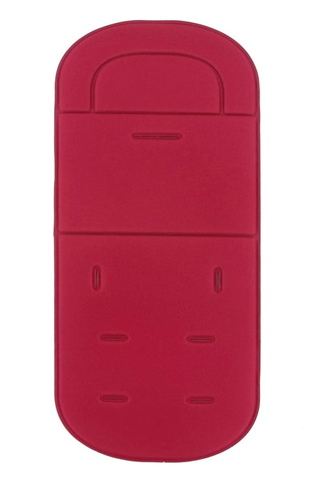 Red rectangular object with a textured surface 