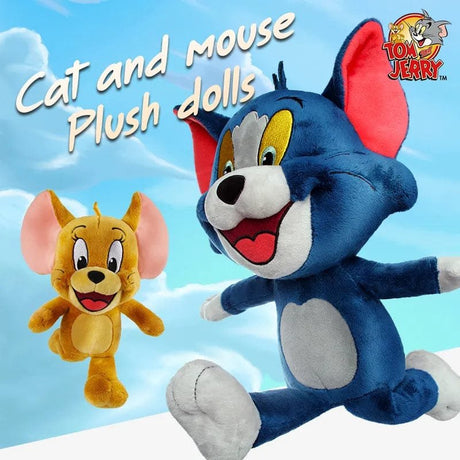 Plush dolls of Tom and Jerry