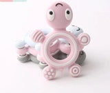 1PC Turtle Silicone Teether - Food Grade, Baby-Safe - Candy pink Turtle image