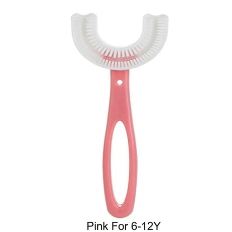 360-Degree U-Shaped Children's Toothbrush - Silicone Teeth Cleaner image 13