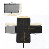 Measurement chart of a black car sunshade with dimensions labeled.