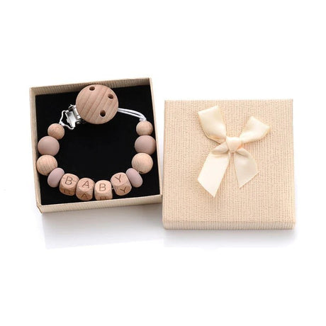 Personalized Baby Pacifier Clips with Name - Silicone Beaded Chain image 23