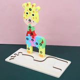 Colorful giraffe-shaped puzzle toy