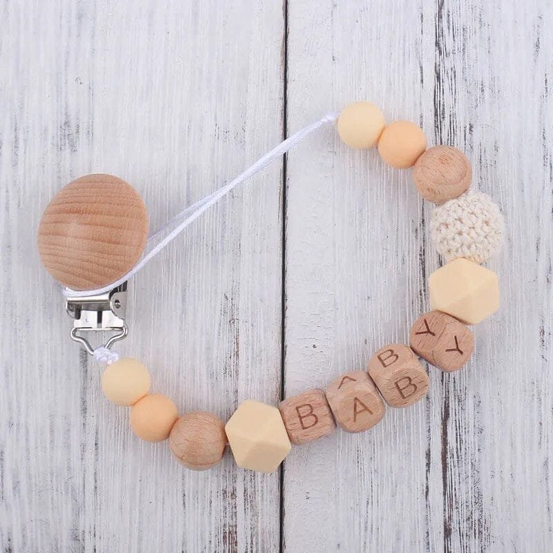 Personalized Baby Pacifier Clips & Teether - Custom Name, Newborn Gift image 12