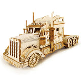 Wooden model of a truck