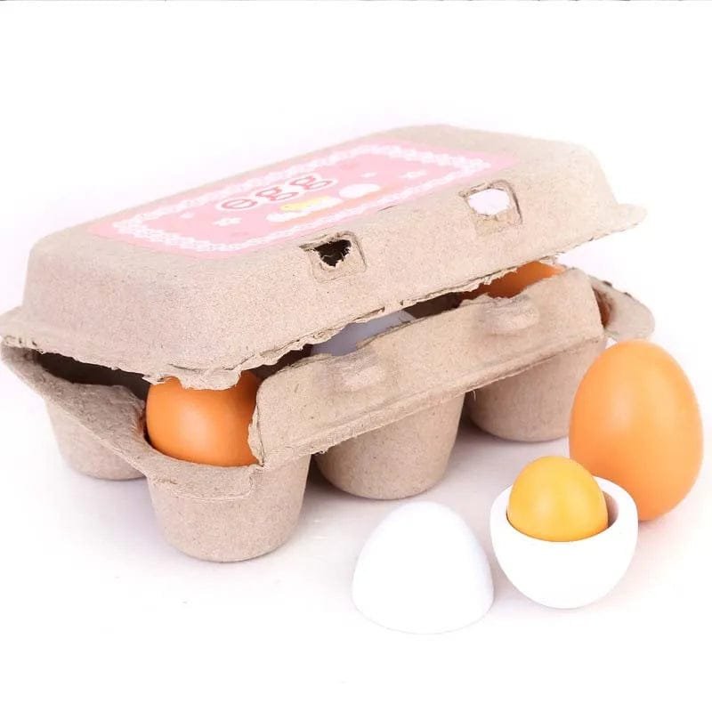 Cardboard egg carton with eggs 