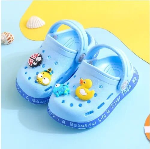 Summer Kids Hole Sandals - Anti-Skid Cartoon DIY Design image