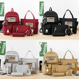 5Pc Harajuku Kawaii School & Laptop Bag Set for Teen Girls image 5