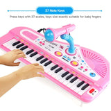 37-Key Kids' Electronic Keyboard Piano with Microphone image 2