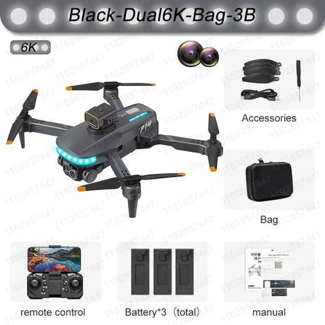New P14 Mini Drone - 4K, 8K Camera, Obstacle Avoidance, Foldable Quadcopter image 6