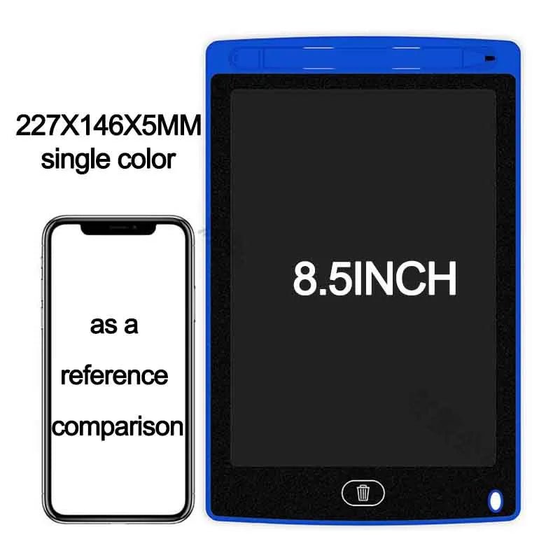 8.5-inch display with reference to a smartphone for size comparison