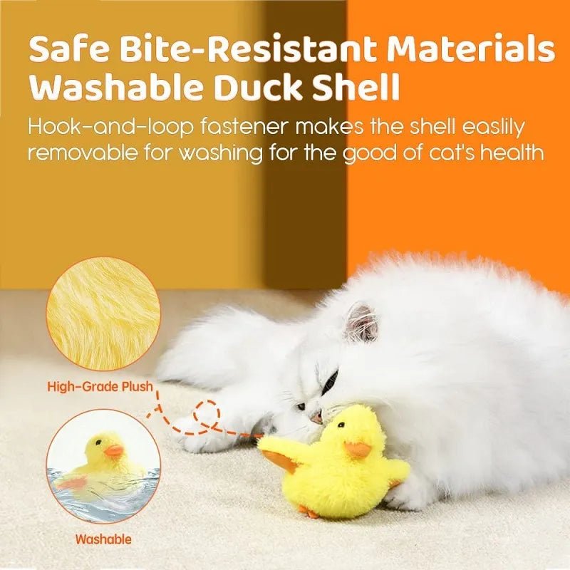 Flapping Duck Cat Toy, Electric, Catnip-Infused, Interactive Plush image 4