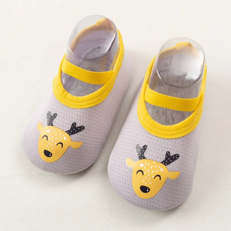 Cute Baby Floor Sock Shoes - Soft Sole, Anti-Skid for 0-4Y Kids image