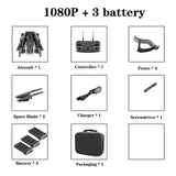 4k HD Wide Angle Camera 1080P WiFi fpv Drone Dual Camera Quadcopter image 6