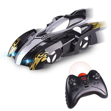 Anti gravity RC car with wall and ceiling control handset for easy stunt driving by kids.