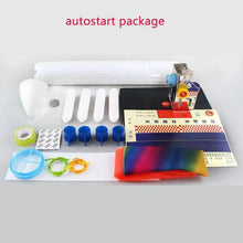 Auto start water jet rocket launcher package for easy outdoor launching and group play.