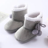 Baywell Autumn Winter Newborn Boots - Soft Sole Fur, 0-18M image 10