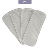 Elinfant 3-Layer Gray Microfiber Diaper Inserts (4/8/10pcs) image 7