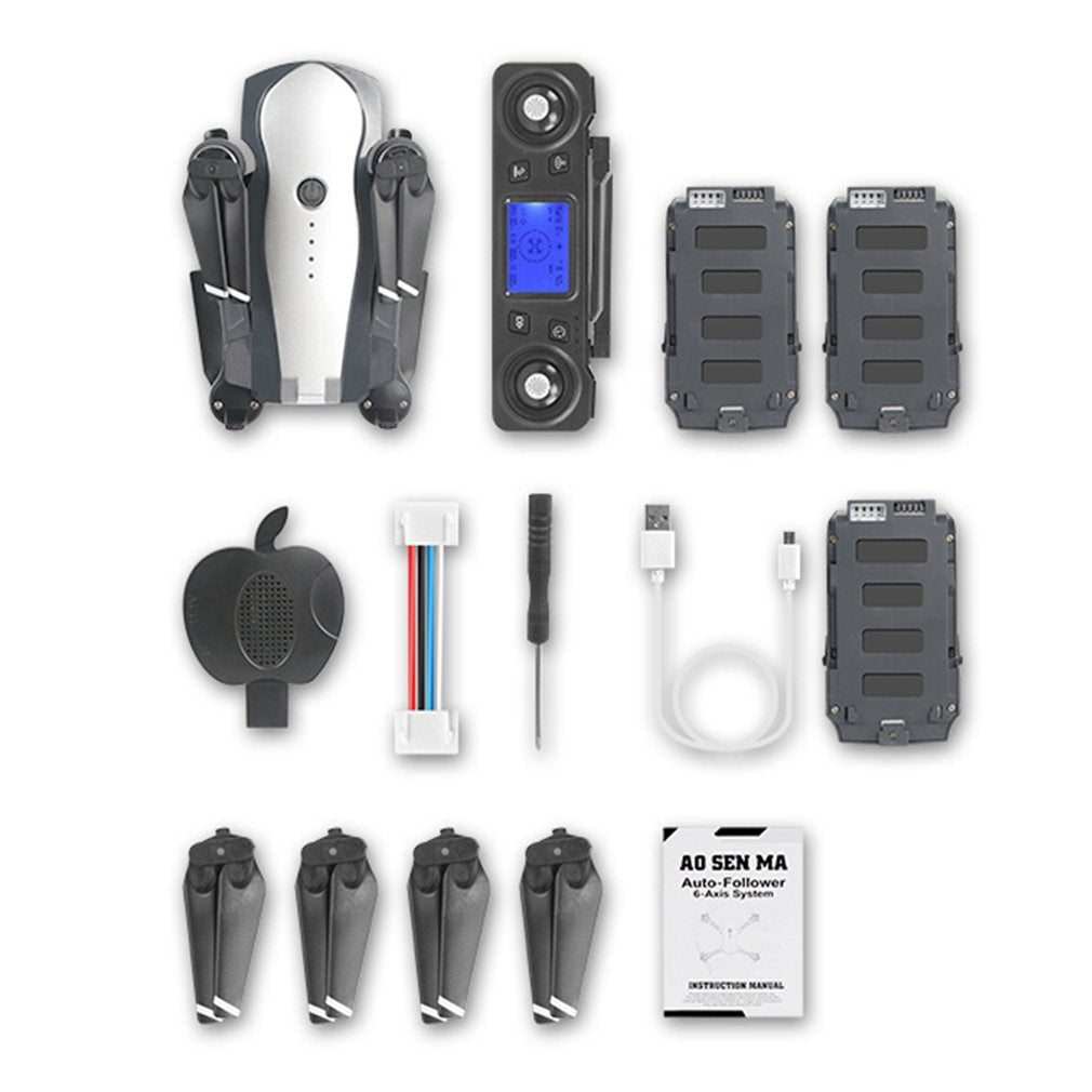 K20 RC Drone with 4K Camera ESC 5G GPS WiFi FPV Brushless 1800m Control Distance Foldable RC Helicopter - 4K 3Battery image