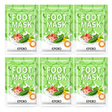 Six packages of EFERO foot mask with green and white design.