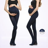 Maternity Belly Legging Elastic Strap Adjust Stocking Autumn Tights Clothes - Blue, One Size image