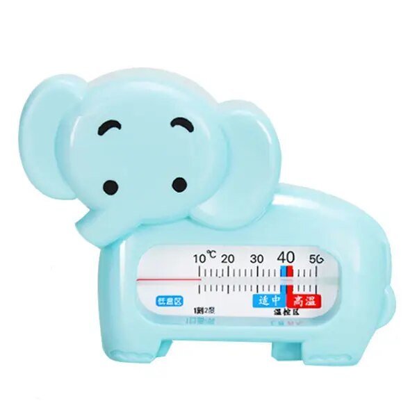 Baby Bath Thermometer blue elephant float for keeping bath water comfortably warm through daily washing routines.