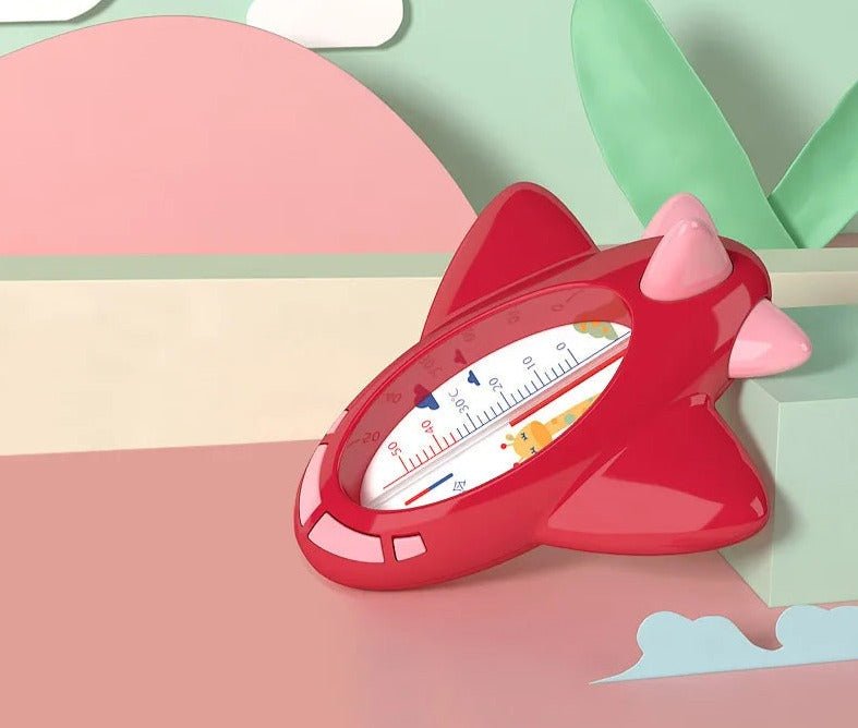 Baby Bath Thermometer red cat float for toddler bathing, making water temperature checks quick and playful.