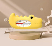 Baby Bath Thermometer yellow crocodile float for monitoring tub warmth during infant and toddler bath routines.