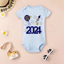 Baby onesie with New Year's design (option 4)