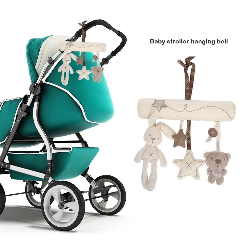 Baby music play bed hanging bell crib toy for soothing newborn sleep time and sensory play.