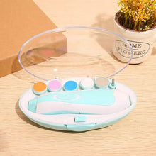 Baby nail trimmer with LED light feature for safe nail trimming in low light.