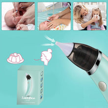 Baby nasal aspirator usage illustration guide showing steps for safe and hygienic nose cleaning.