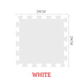White square tile with dimensions and color label.