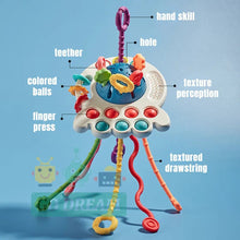 Children's toy with labeled parts 