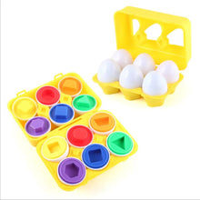 Baby Smart Eggs Montessori egg carton learning toy close-up for shape twisting practice and hand-eye coordination.