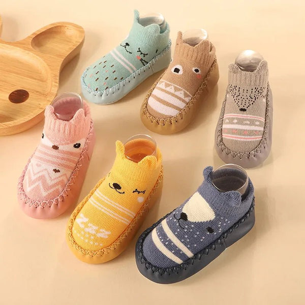 Color Matching Baby Sock Shoes soft-soled sneakers shown as a front-facing pair for toddler daily wear.