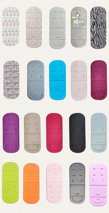 Soft Seat Cushion for Baby Stroller and High Chair pattern and colour range for matching the liner to your pram or feeding chair.