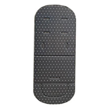 Soft Seat Cushion for Baby Stroller and High Chair black and white polka dot liner for neutral pram styling and everyday seat protection.