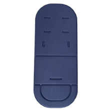 Soft Seat Cushion for Baby Stroller and High Chair blue liner with multi-strap slots for safe harness threading in prams and car seats.