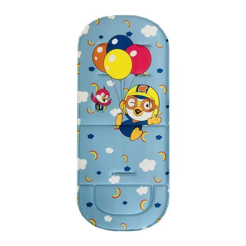 Soft Seat Cushion for Baby Stroller and High Chair cartoon balloon print liner for cheerful mealtimes and comfortable feeding sessions.