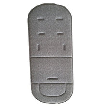 Soft Seat Cushion for Baby Stroller and High Chair in grey textured fabric for breathable comfort on daily outings.