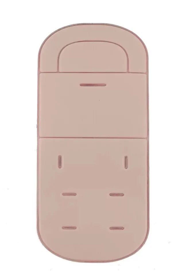 Soft Seat Cushion for Baby Stroller and High Chair pink patterned liner panel detail for soft padding against baby skin during rides.