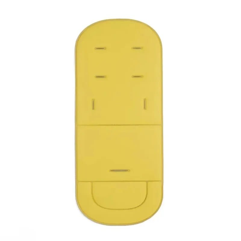 Soft Seat Cushion for Baby Stroller and High Chair in yellow for bright, comfortable padding during outdoor strolls.
