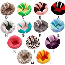 Collection of baby support sofa seat covers in varied prints for swapping styles between washes and gifting.