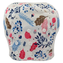 Floral print baby swim diaper with snap button closures, giving an adjustable fit as babies grow through swim seasons.