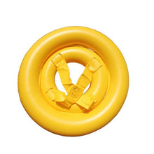 Baby Swimming Seat inflatable ring with carry handle for easy pool transport and storage.